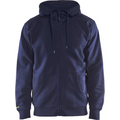 Blaklader Hooded Sweatshirt with Zip, Navy Blue