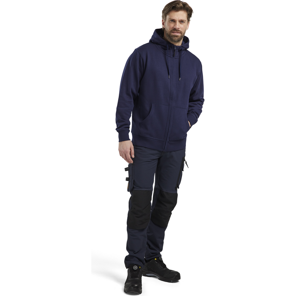 Blaklader Hooded Sweatshirt with Zip, Navy Blue (5)