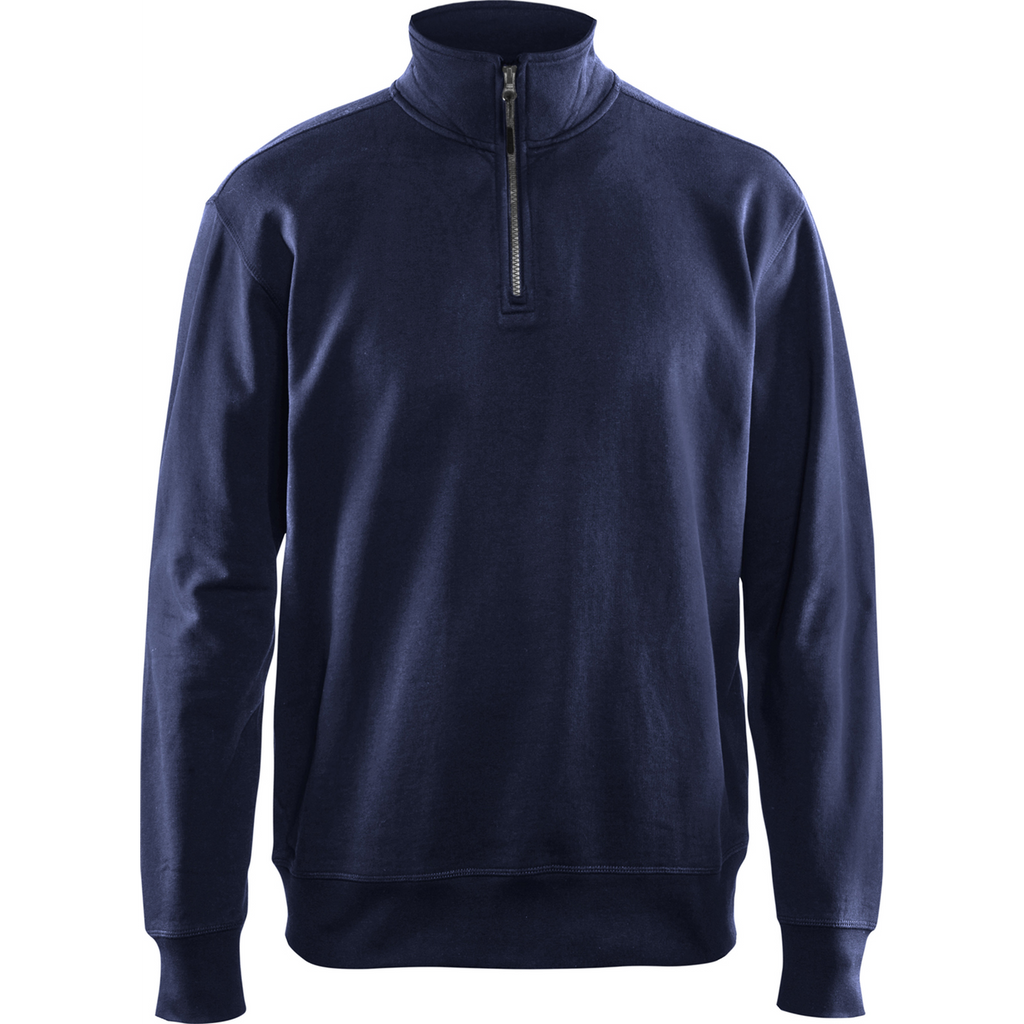 Blaklader Half-Zip Sweatshirt, Navy Blue