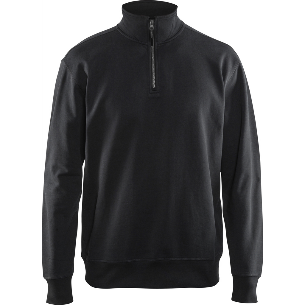 Blaklader Half Zip Sweatshirt, Black