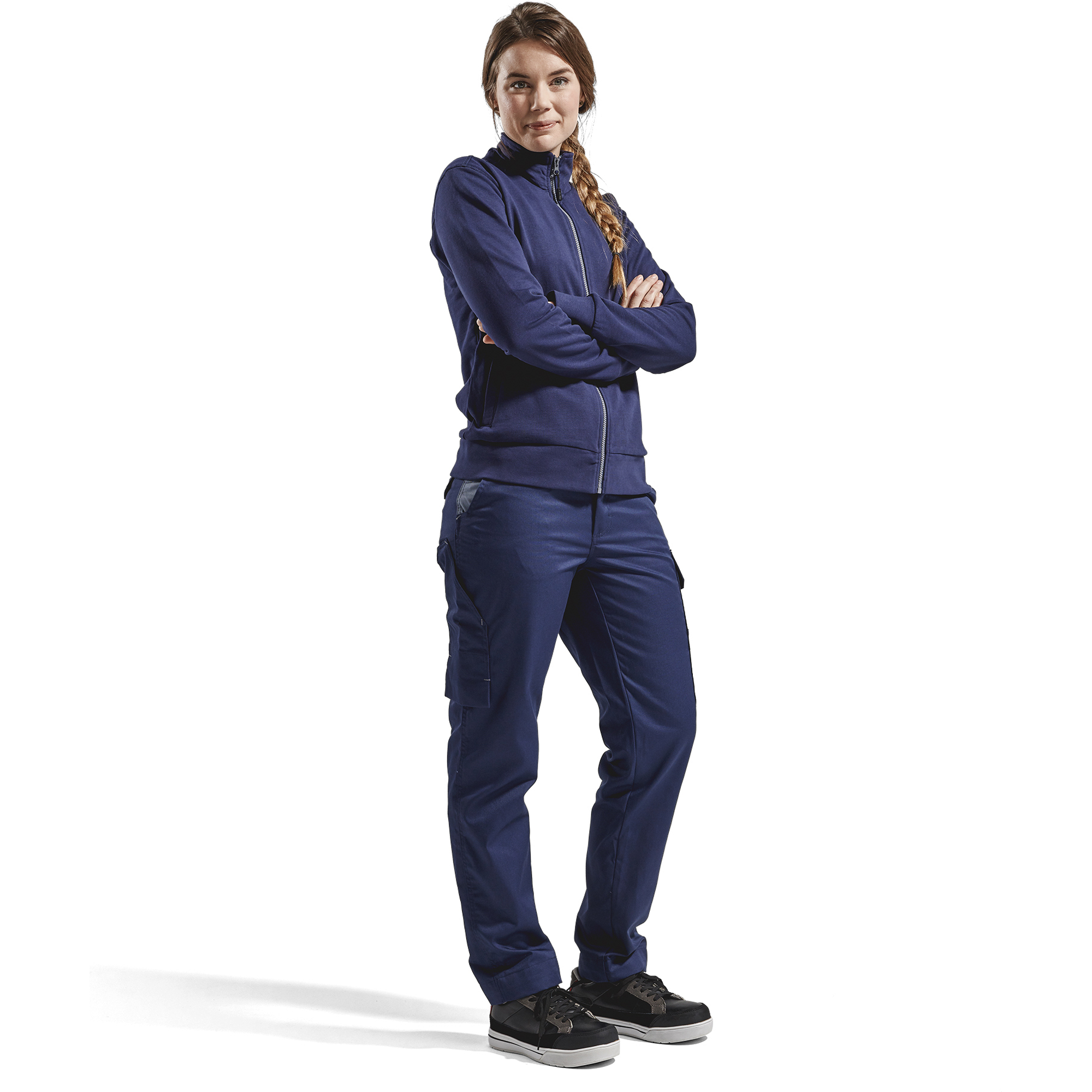 Blaklader Ladies Sweatshirt Jacket, Navy (5)
