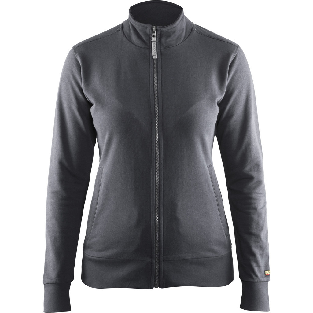 Blaklader Ladies Sweatshirt Jacket, Dark Grey