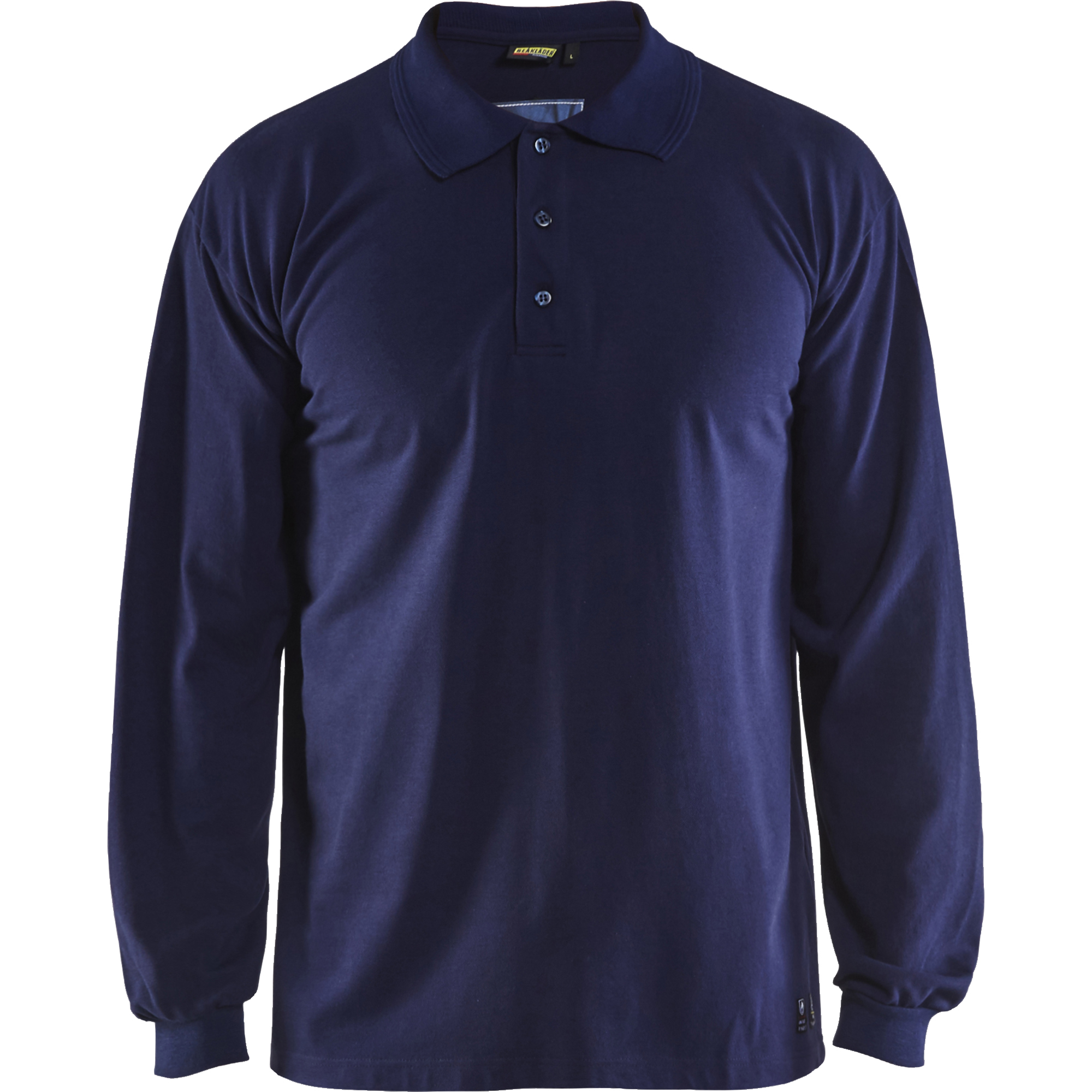 Blaklader Flame Resistant Long Sleeve Polo, Navy