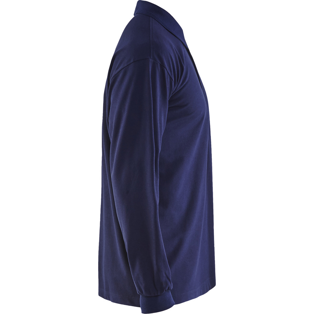 Blaklader Flame Resistant Long Sleeve Polo, Navy (2)