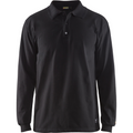 Blaklader Flame Retardant Long Sleeve Polo, Black