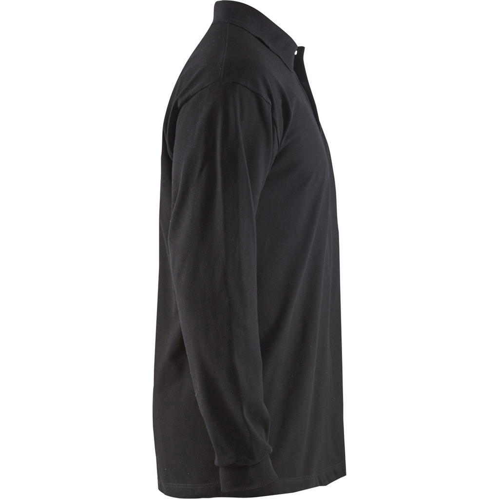 Blaklader Flame Retardant Long Sleeve Polo, Black (2)