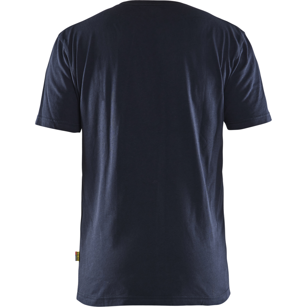 Blaklader T-Shirt, Dark Navy/Yellow (4)