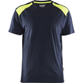 Blaklader T-Shirt, Dark Navy/Yellow