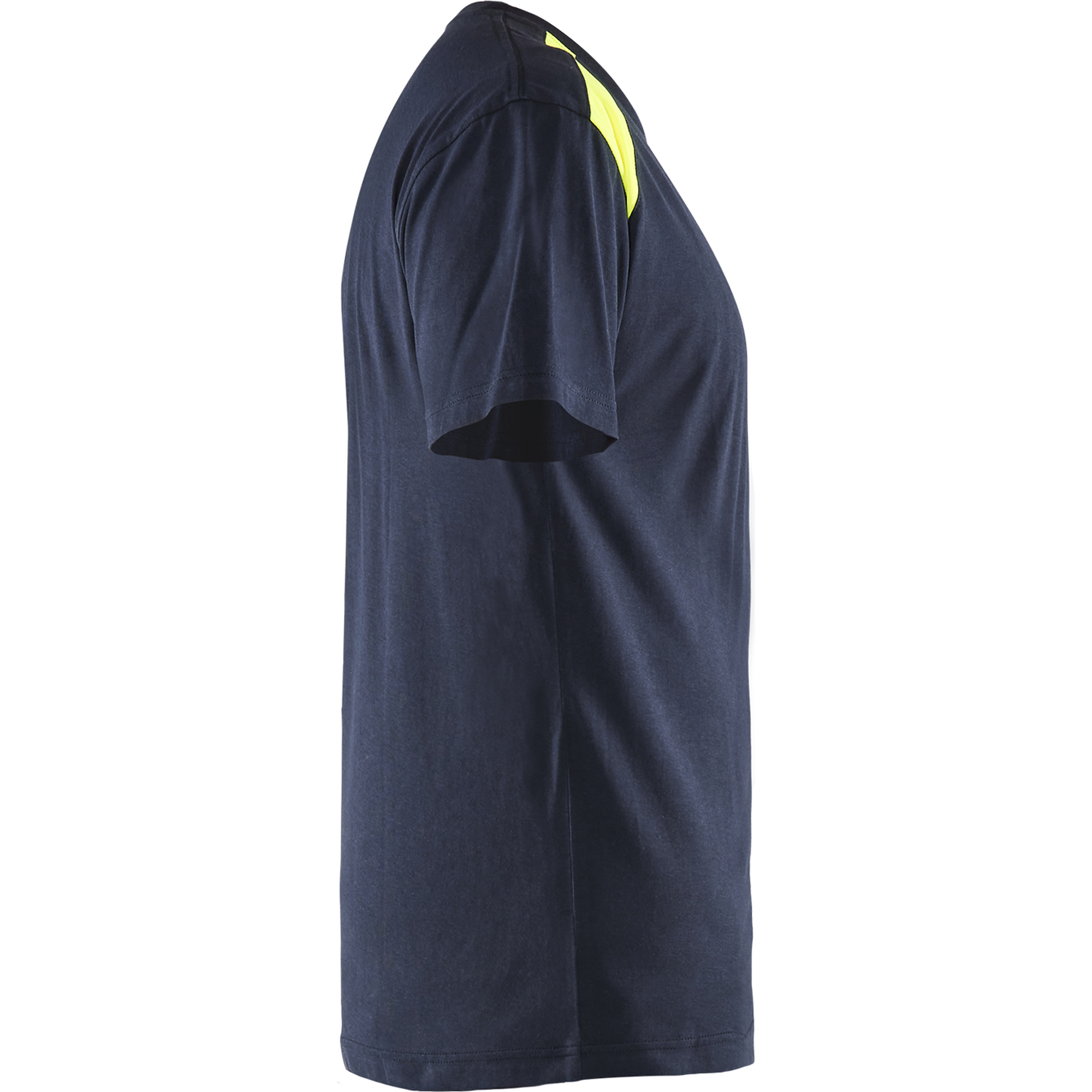 Blaklader T-Shirt, Dark Navy/Yellow (2)
