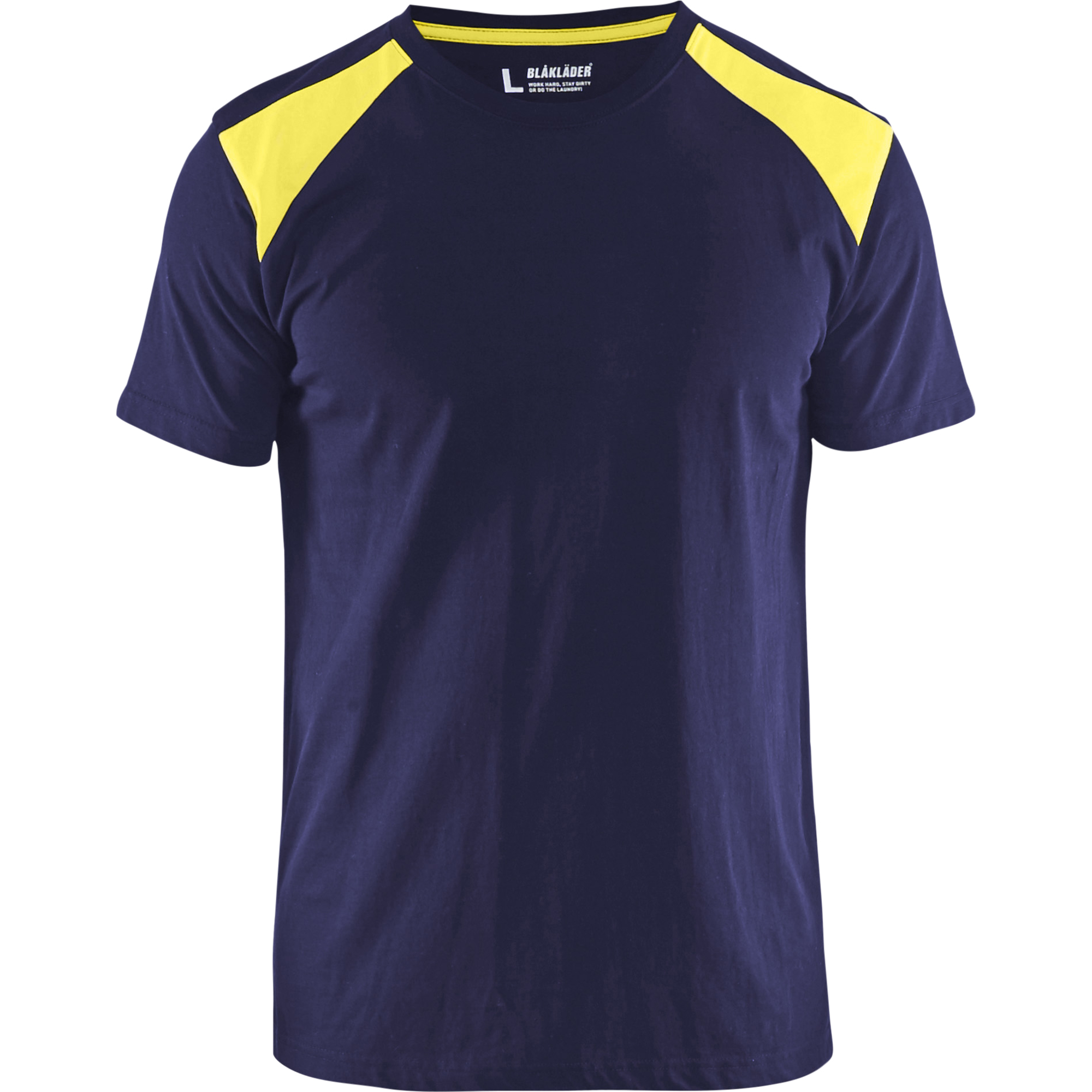 Blaklader T-Shirt, Navy/Yellow