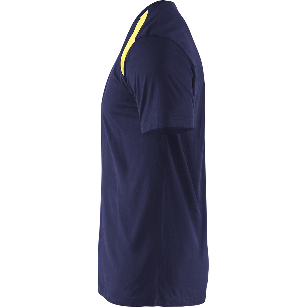 Blaklader T-Shirt, Navy/Yellow (3)