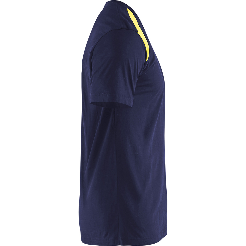 Blaklader T-Shirt, Navy/Yellow (2)