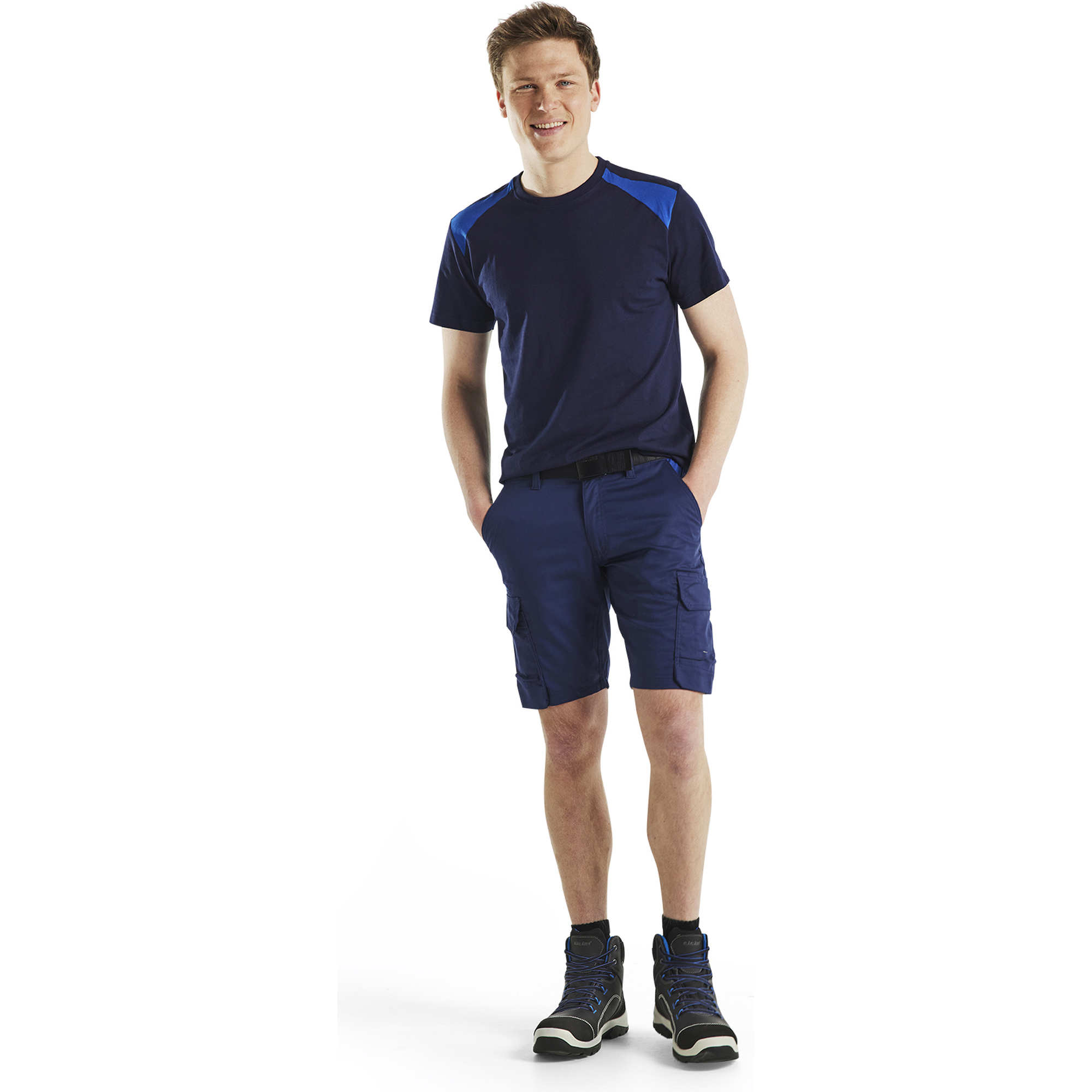 Blaklader T-Shirt, Navy Blue/Cornflower Blue (5)