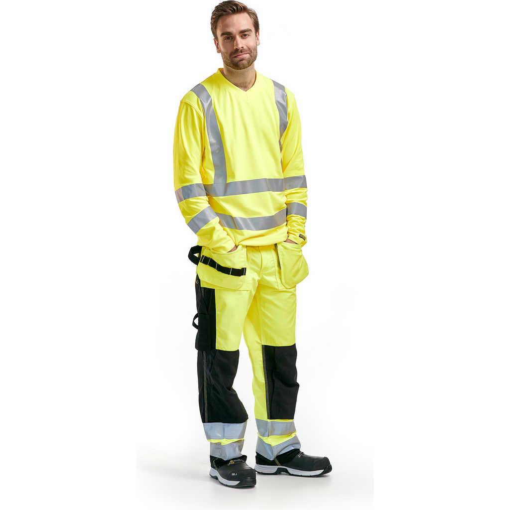 Blaklader High Vis UV Protection Long Sleeve Shirt, Yellow (5)