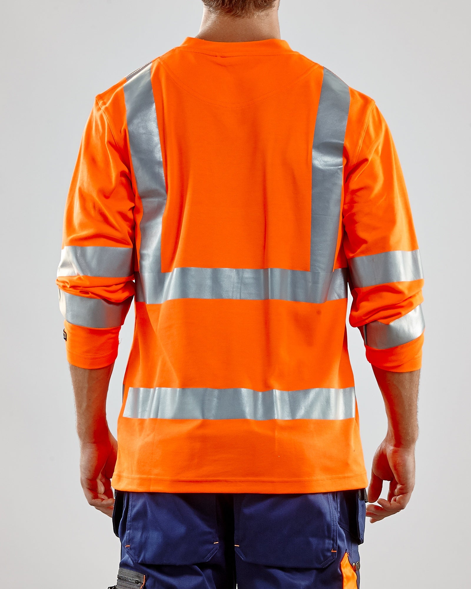 Blaklader High Vis UV Protection Long Sleeve Shirt, Orange (5)