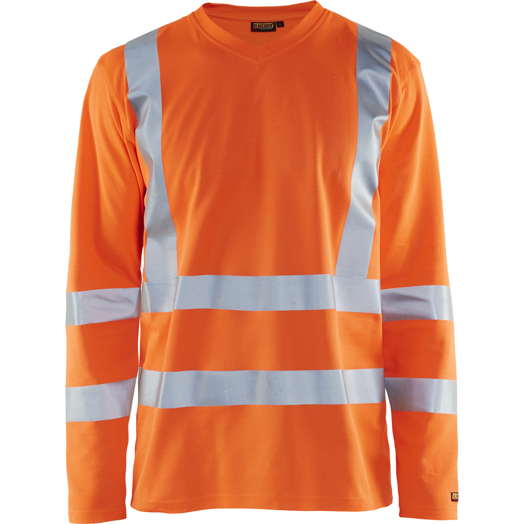 Blaklader High Vis UV Protection Long Sleeve Shirt, Orange