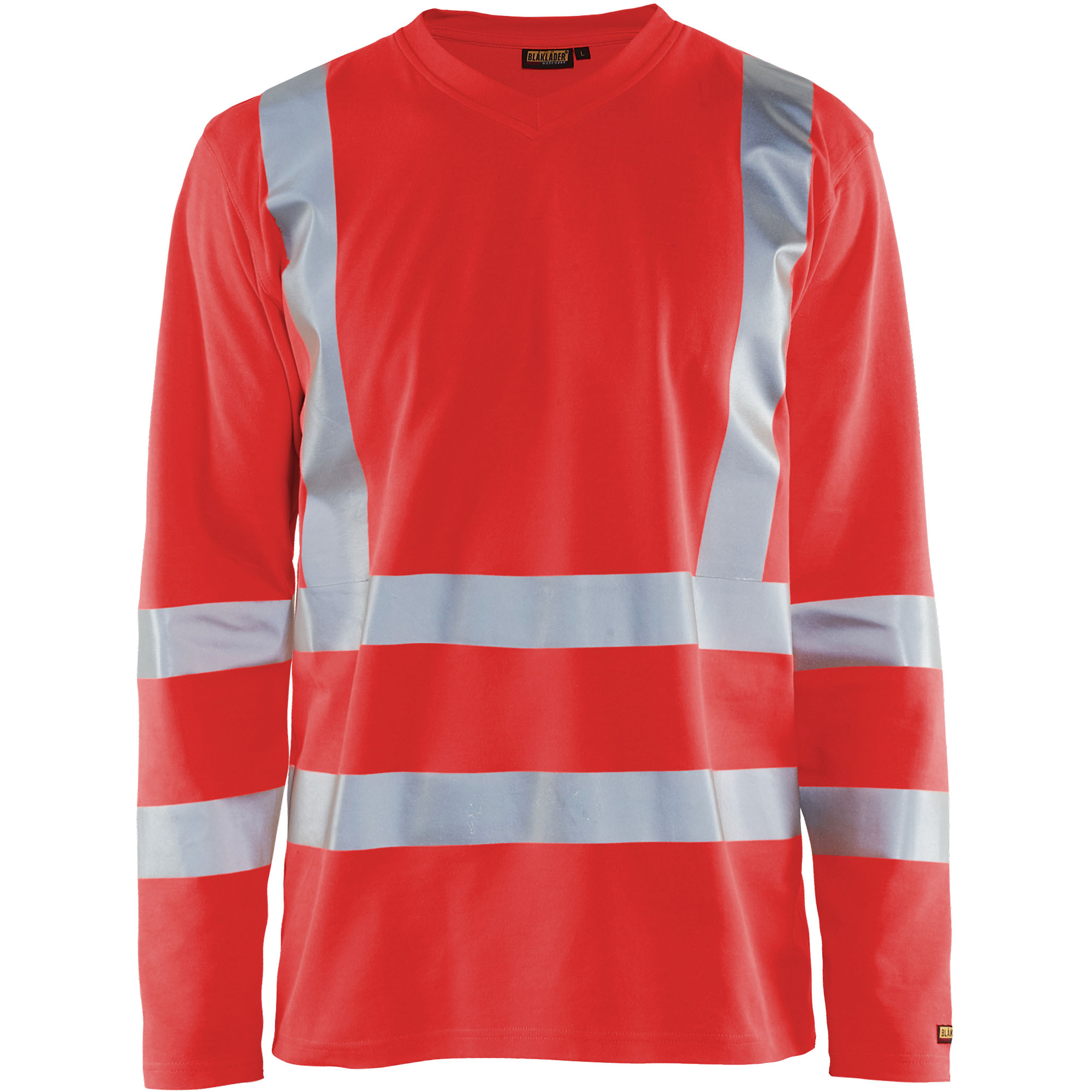 Blaklader High Vis UV Protection Long Sleeve Shirt, Red