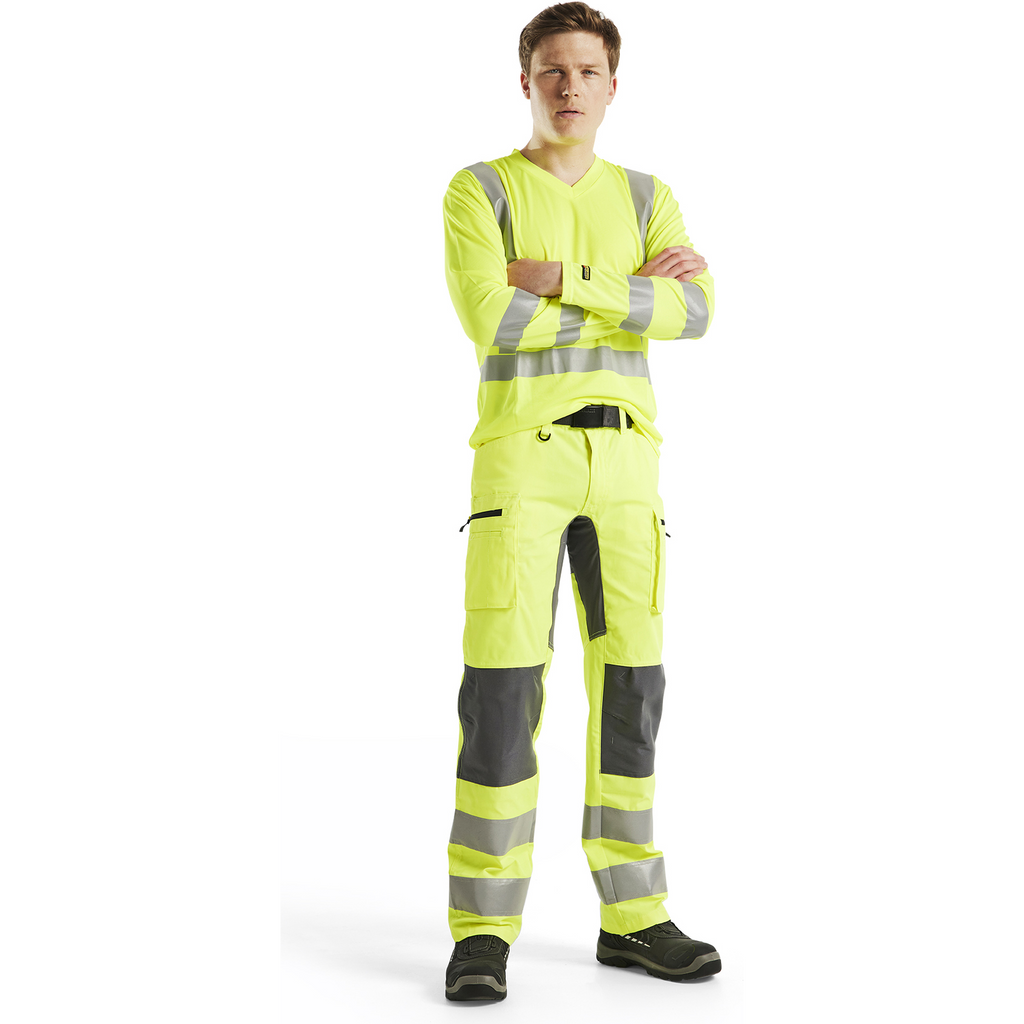 Blaklader High Vis UV Protection Long Sleeve Shirt, Yellow (4)