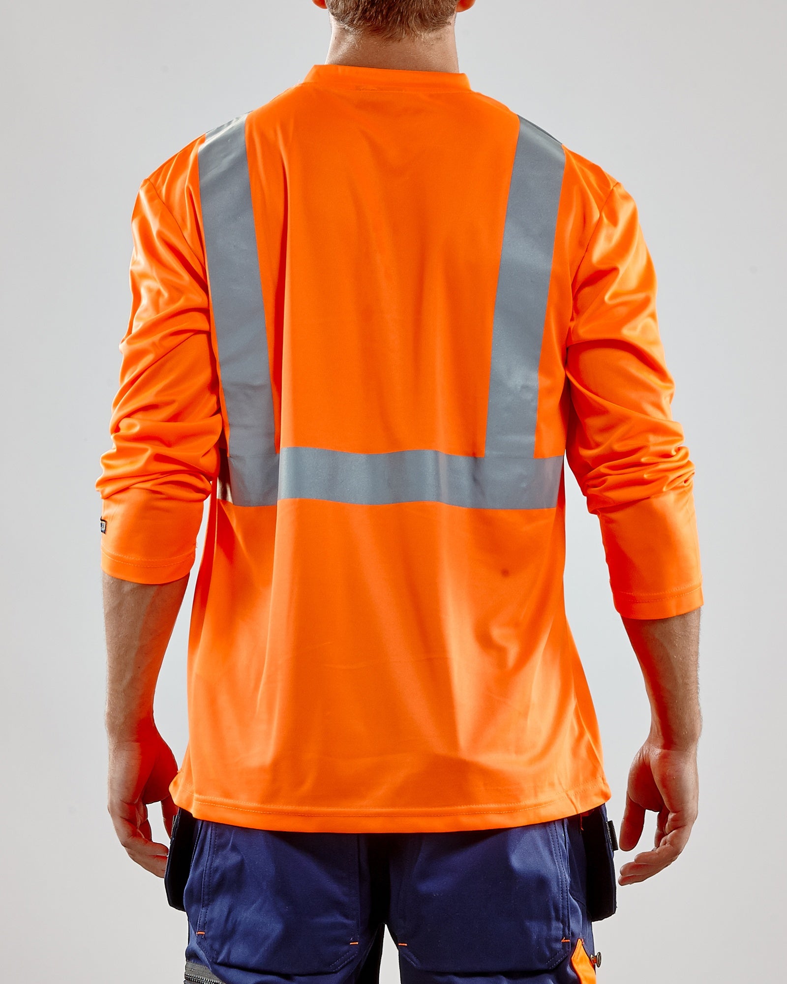 Blaklader High Vis UV Protection Long Sleeve Shirt, Orange (6)