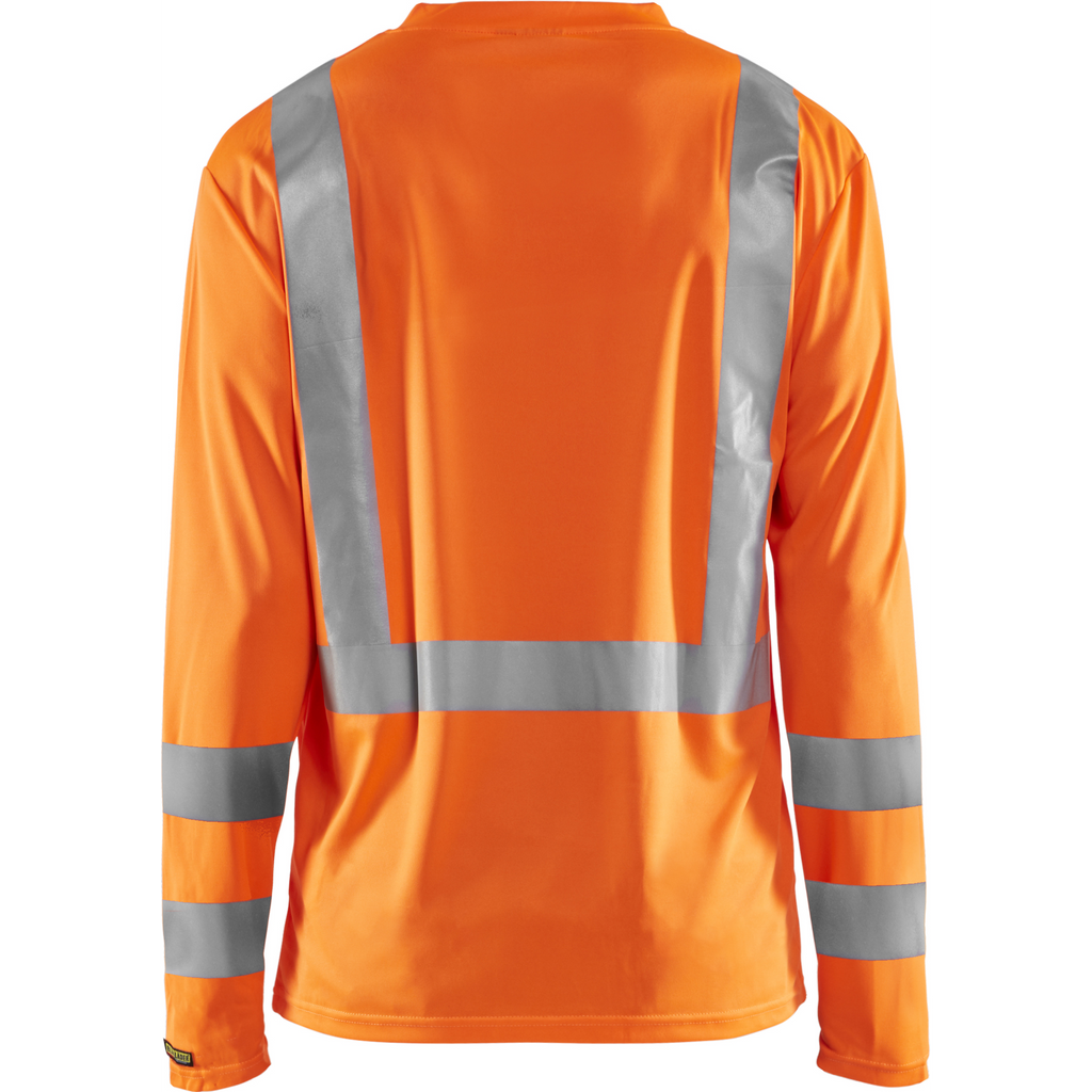 Blaklader High Vis UV Protection Long Sleeve Shirt, Orange (4)