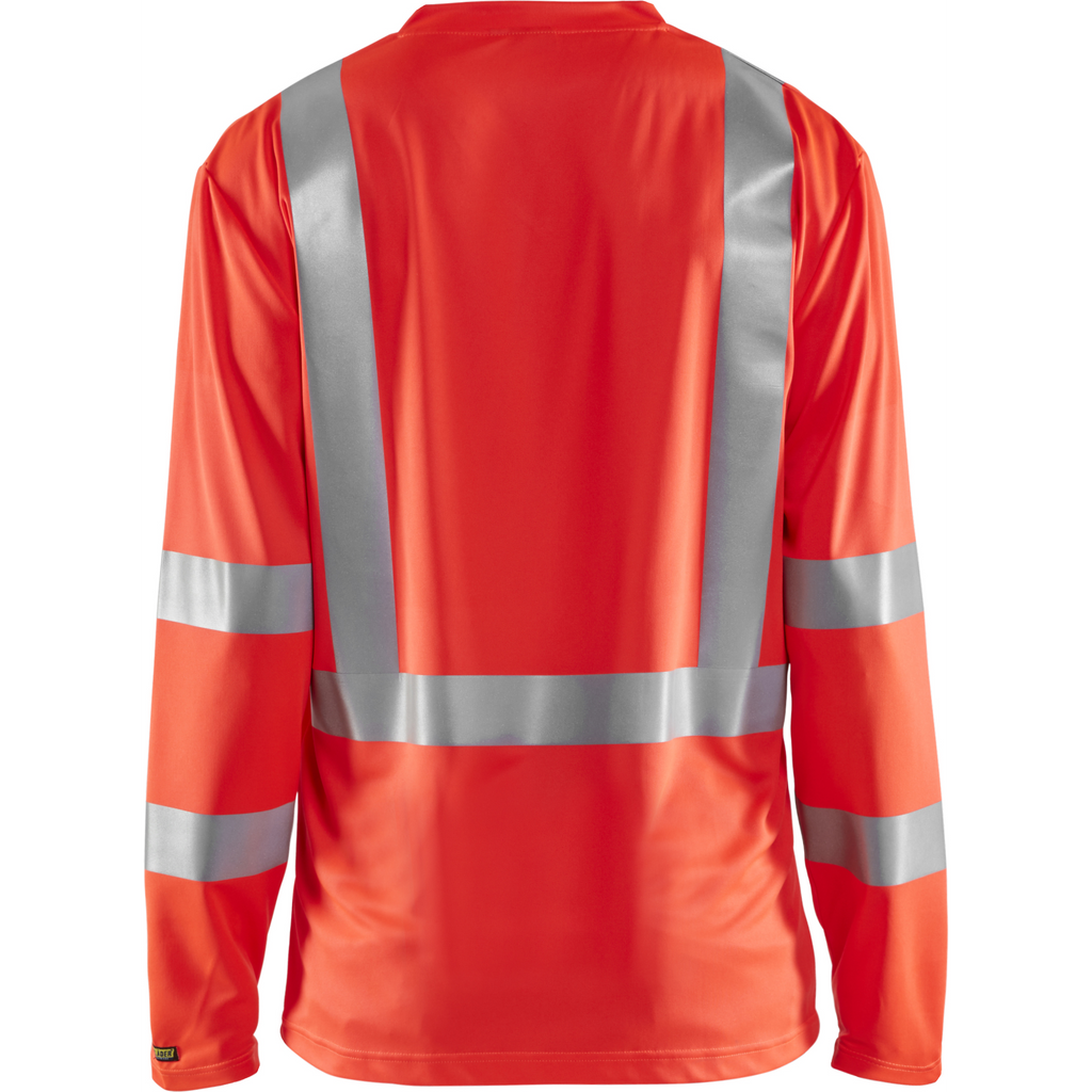 Blaklader High Vis UV Protection Long Sleeve Shirt, Red (4)