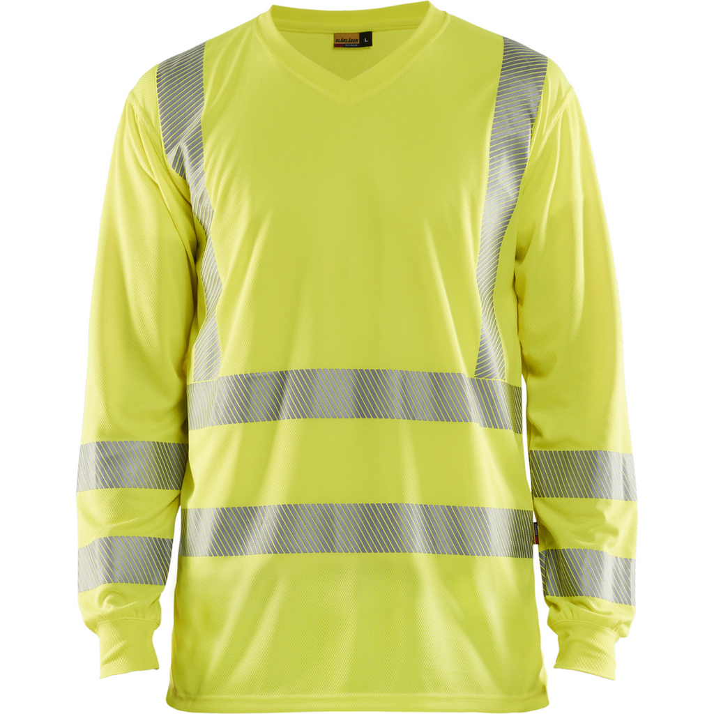 Blaklader High Vis UV Protection Long Sleeve Shirt, Yellow