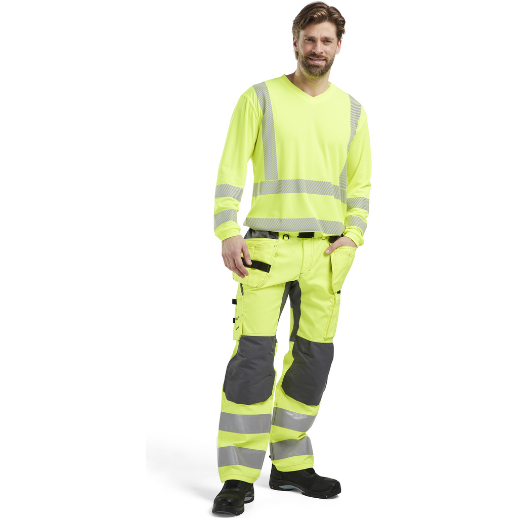 Blaklader High Vis UV Protection Long Sleeve Shirt, Yellow (5)