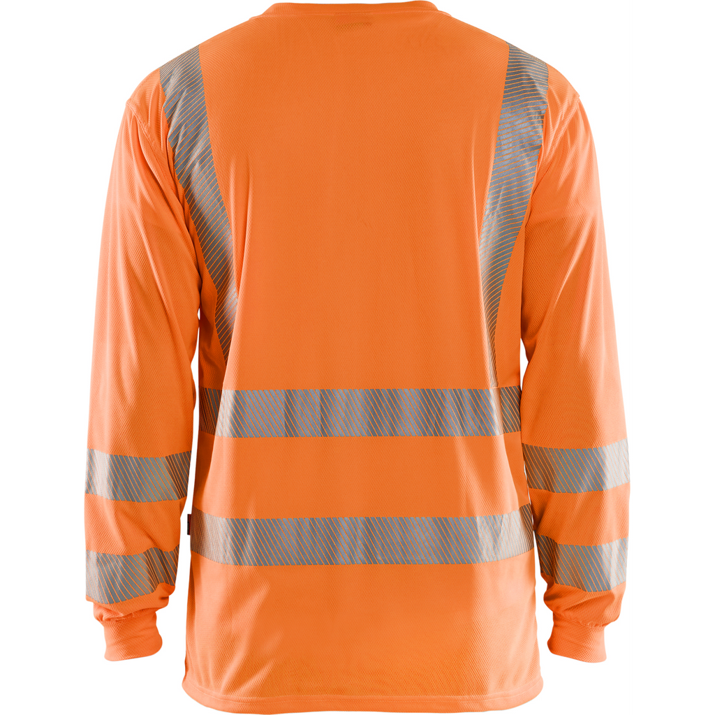 Blaklader High Vis UV Protection Long Sleeve Shirt, Orange (4)