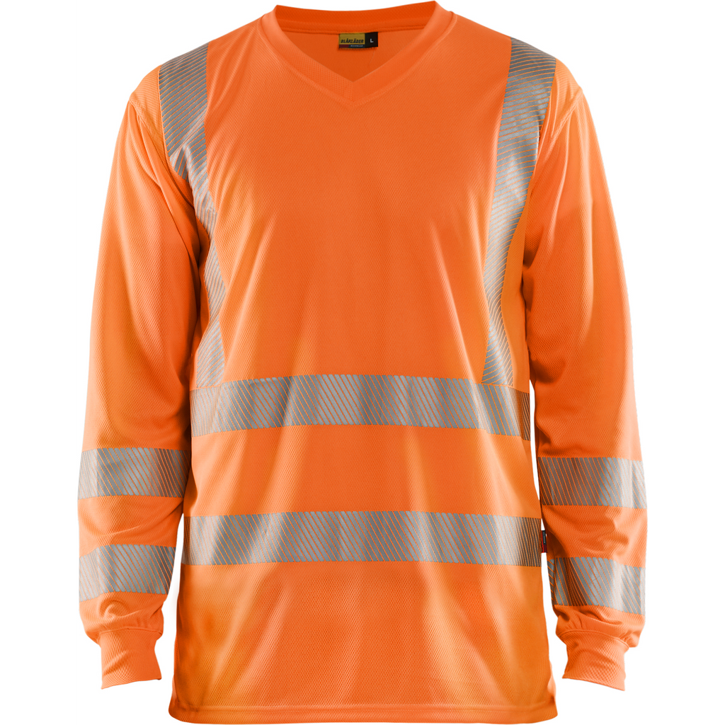 Blaklader High Vis UV Protection Long Sleeve Shirt, Orange
