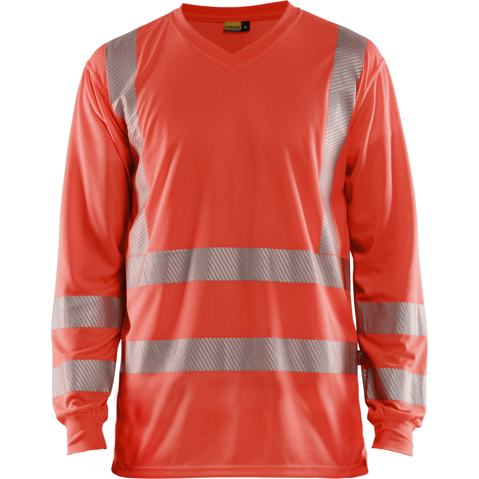 Blaklader High Vis UV Protection Long Sleeve Shirt, Red
