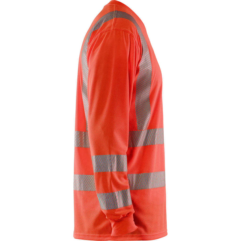 Blaklader High Vis UV Protection Long Sleeve Shirt, Red (2)