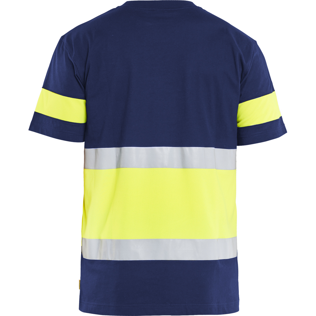 Blaklader High Vis T-Shirt, Navy/Yellow (4)