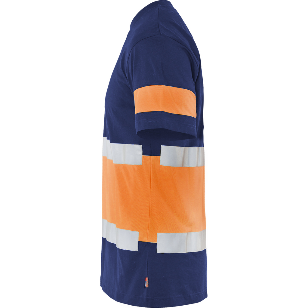 Blaklader High Vis T-Shirt, Navy Blue/Orange (3)