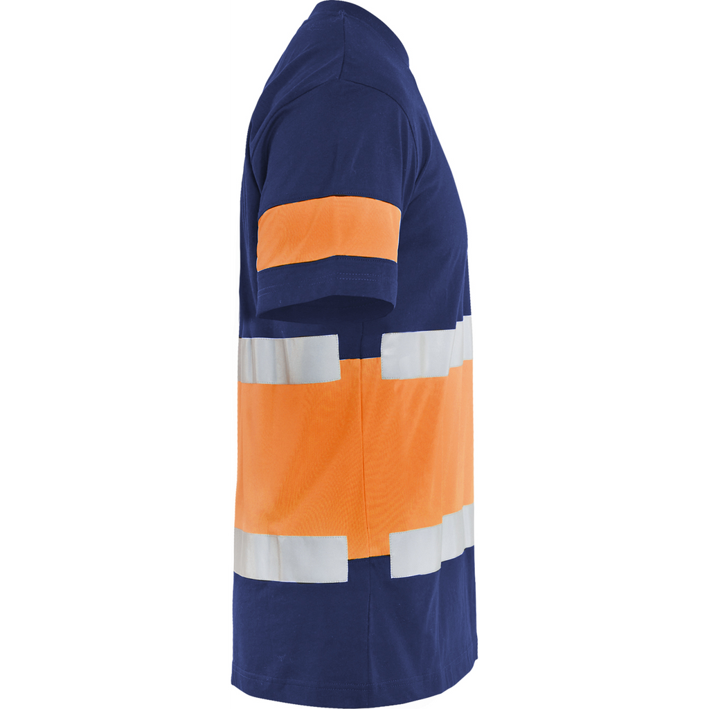 Blaklader High Vis T-Shirt, Navy Blue/Orange (2)