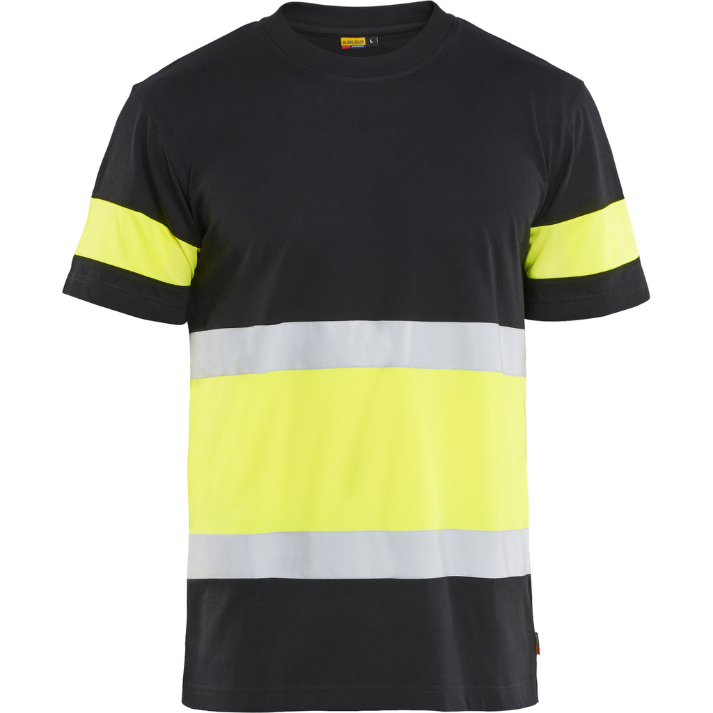 Blaklader High Vis T-Shirt, Black/Yellow