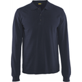 Blaklader Long Sleeve Polo Shirt, Dark Navy Blue