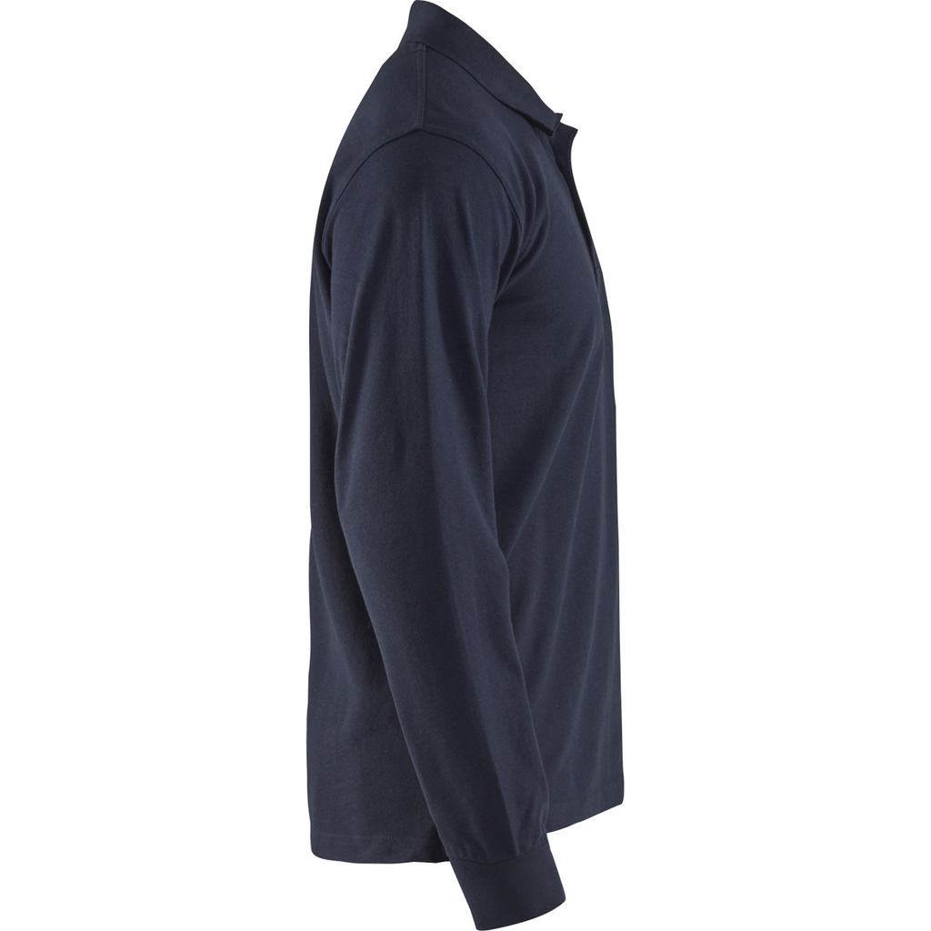 Blaklader Long Sleeve Polo Shirt, Dark Navy Blue (2)
