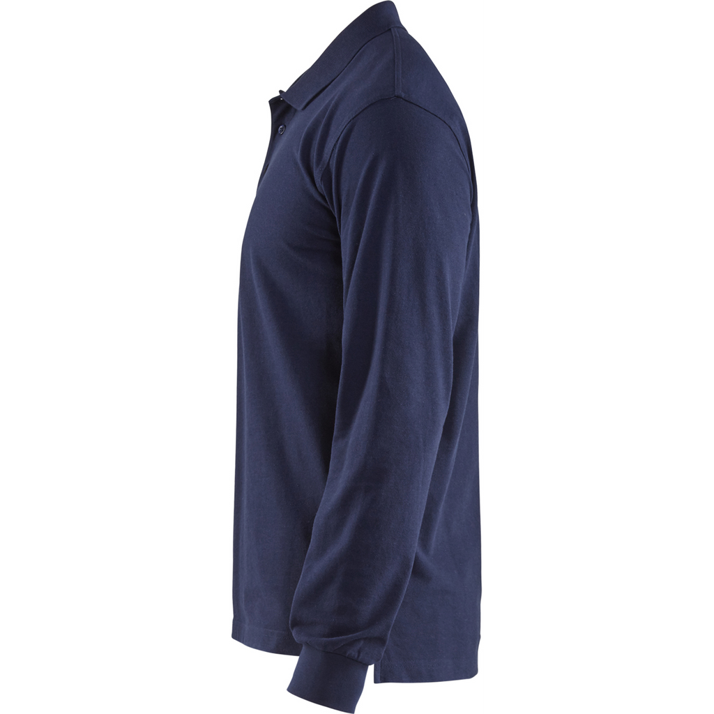 Blaklader Long Sleeve Polo Shirt, Navy Blue (3)