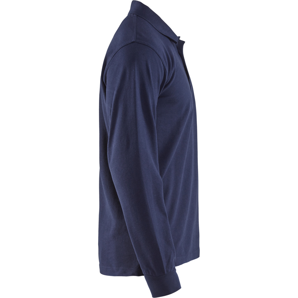 Blaklader Long Sleeve Polo Shirt, Navy Blue (2)