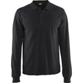 Blaklader Long Sleeve Polo Shirt, Black