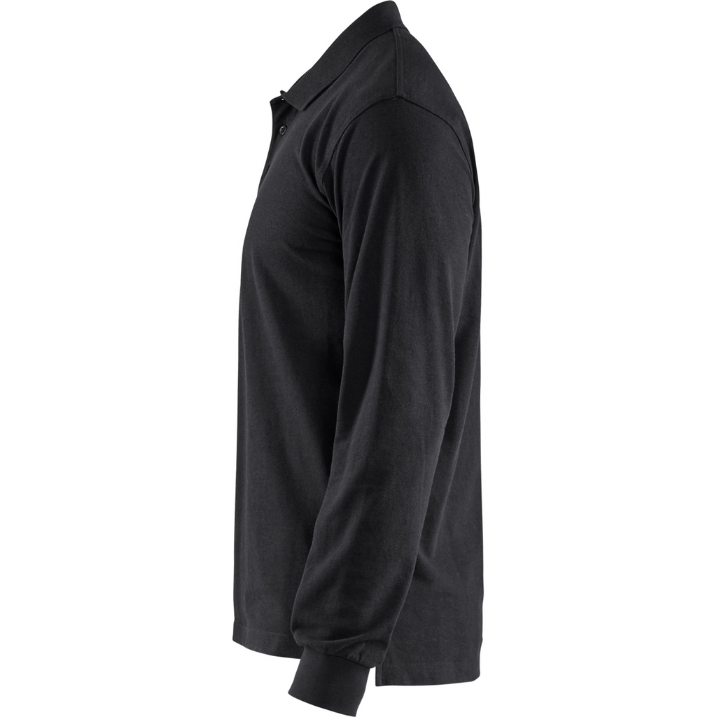 Blaklader Long Sleeve Polo Shirt, Black (3)