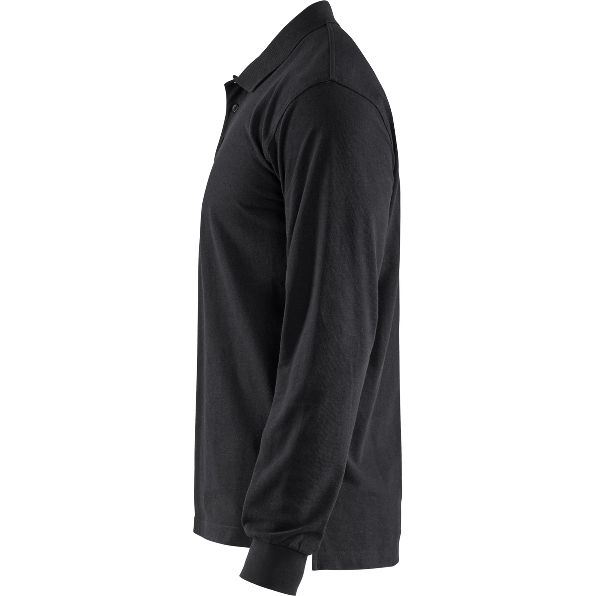 Blaklader Long Sleeve Polo Shirt, Black (3)