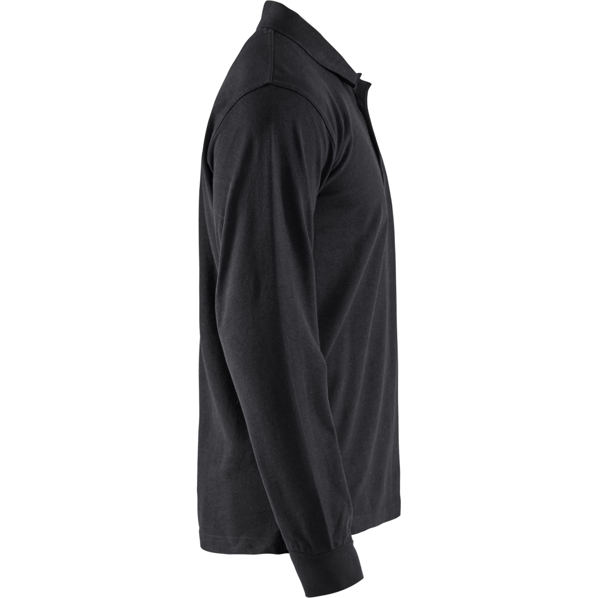 Blaklader Long Sleeve Polo Shirt, Black (2)