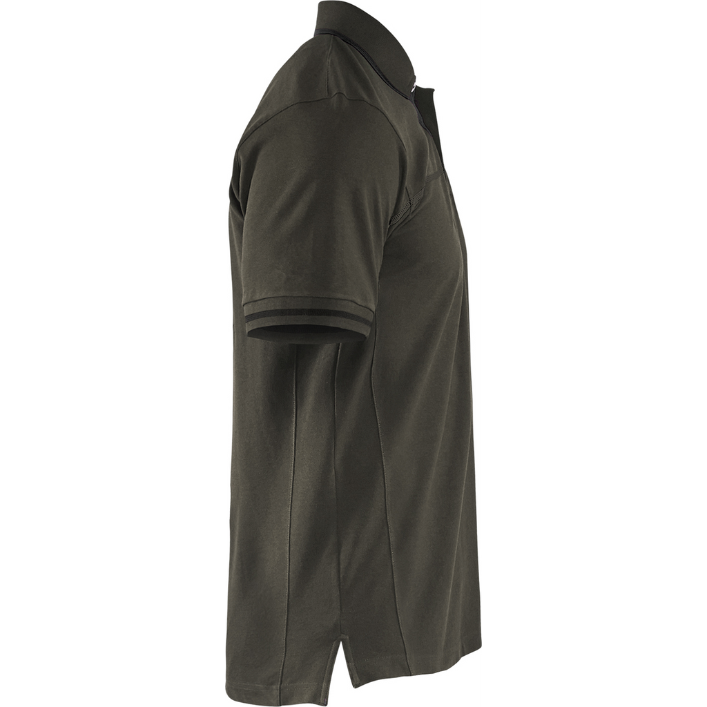 Blaklader Polo Shirt, Dark Olive Green/Black (2)