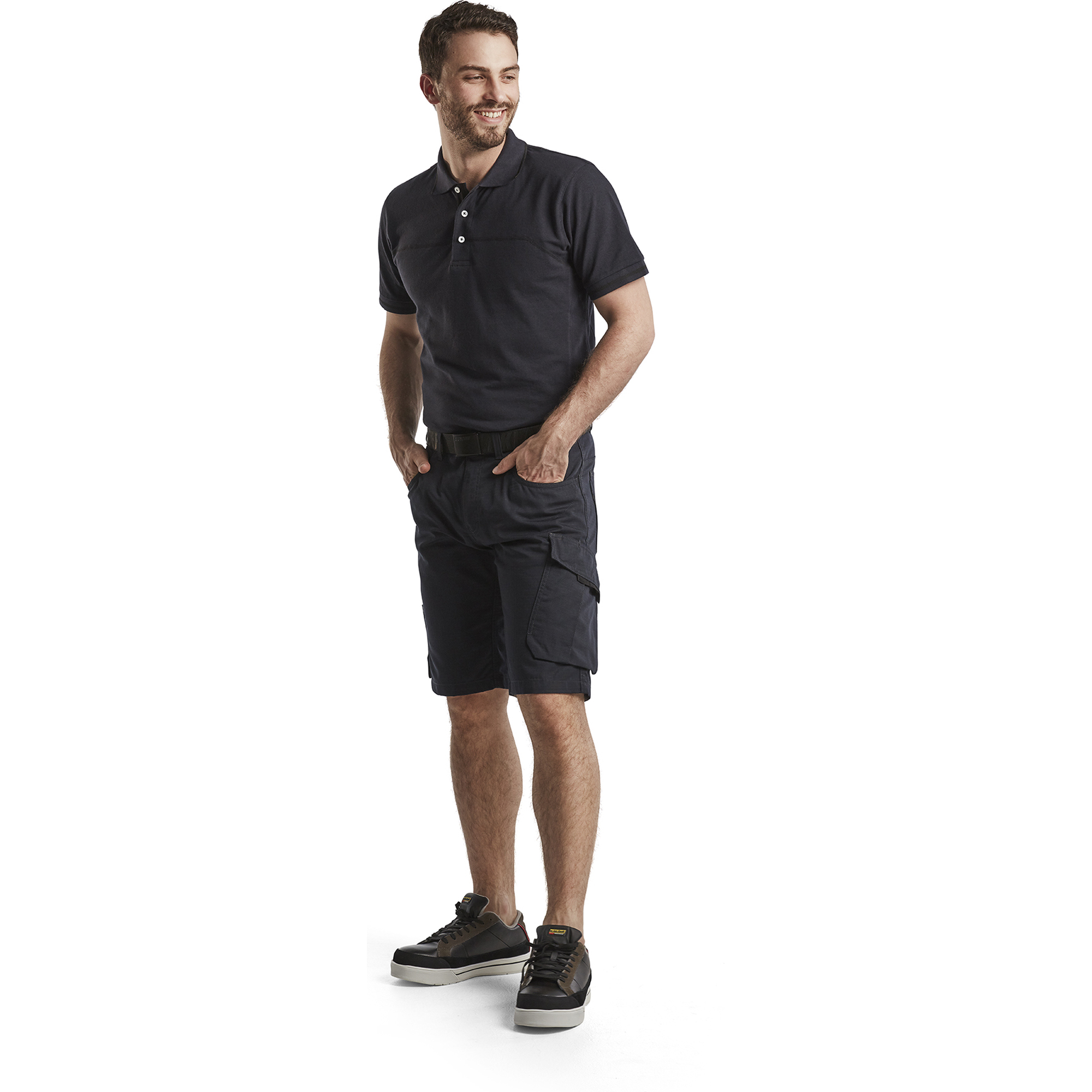 Blaklader Polo Shirt, Dark Navy/Black (5)