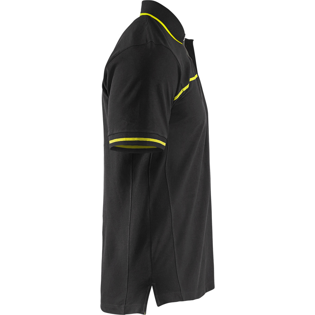 Blaklader Polo Shirt, Black/Yellow (2)