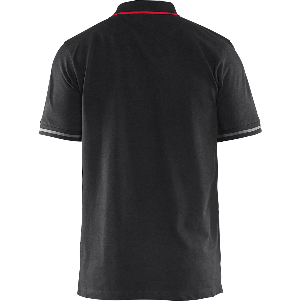 Blaklader Polo Shirt, Black/Red (4)