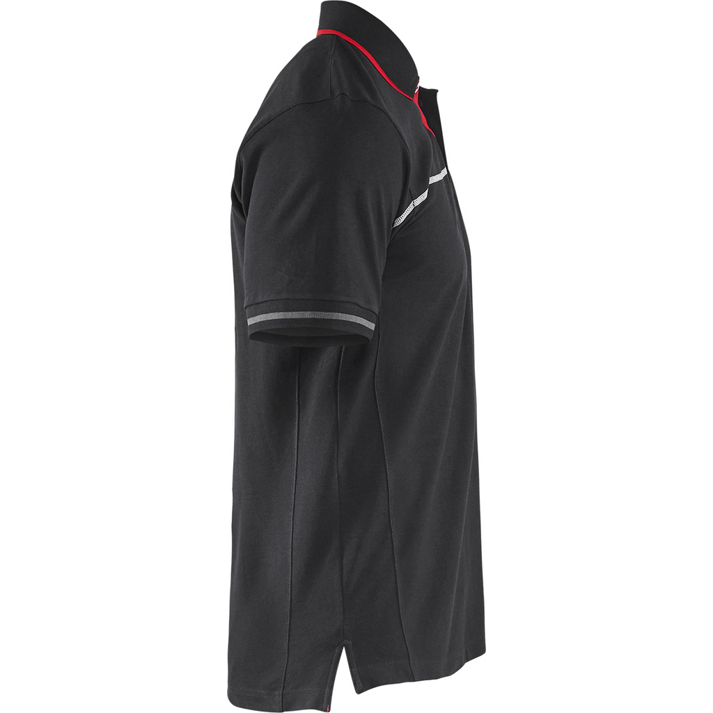 Blaklader Polo Shirt, Black/Red (2)