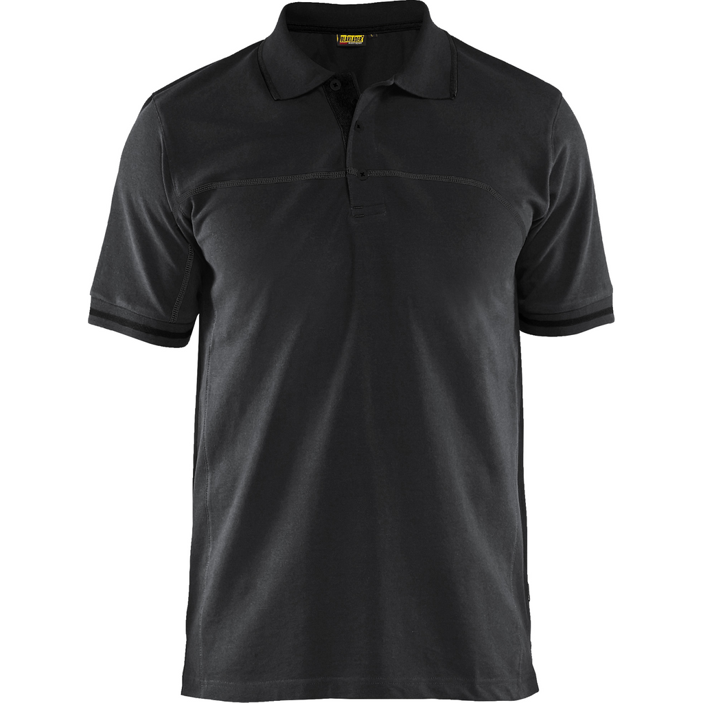 Blaklader Polo Shirt, Black/Dark Grey