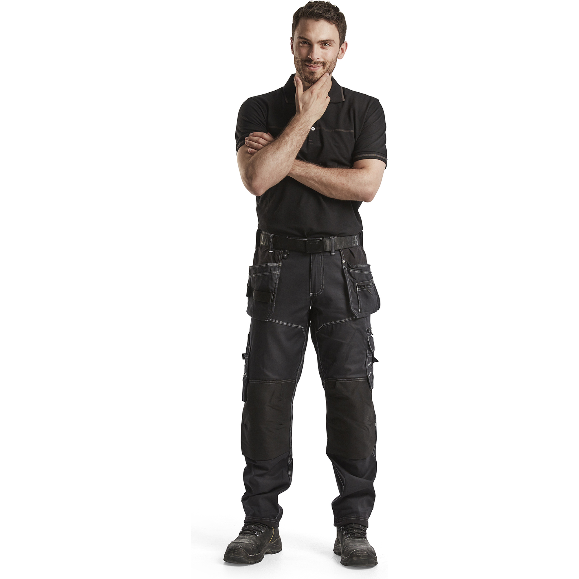 Blaklader Polo Shirt, Black/Dark Grey (3)
